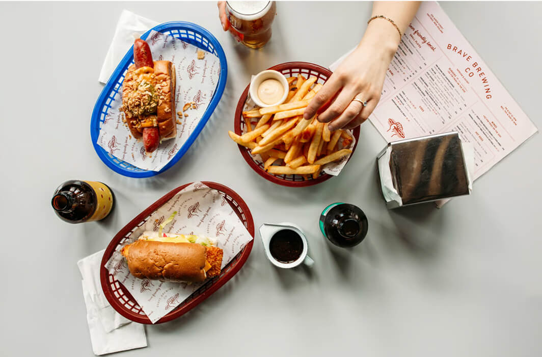 Brave brewing Co food for sharing